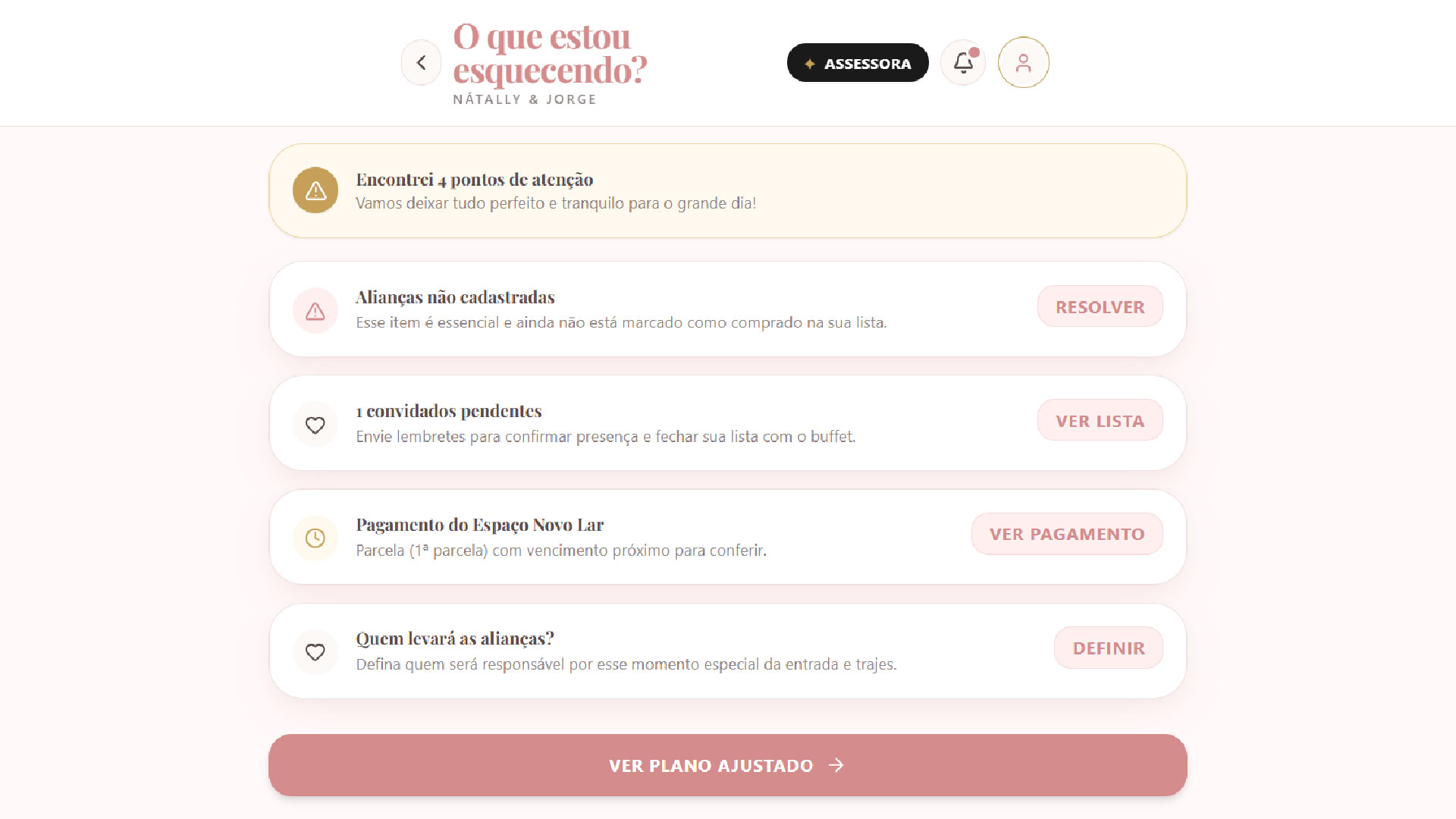 O que estou esquecendo no app - Tela 1